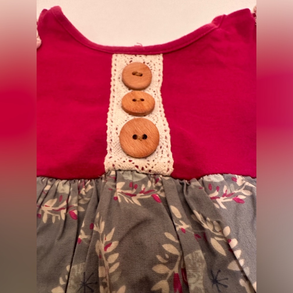 12M Ricrac & Ruffles Skirted Romper - Picture 5 of 11